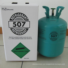 Precio de venta de fábrica Refrigerante mixto de gas R507 con alta pureza